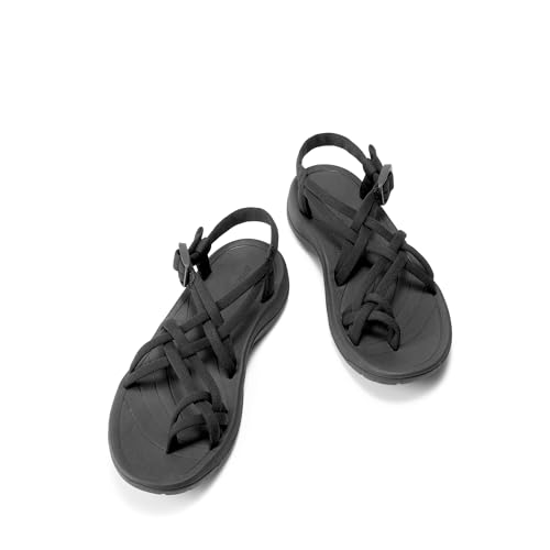 Women's Walking Sandals With Arch Support Elastic Strap Summer Sport Athletic Casual Hiking Outdoor Sandal