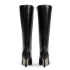 Knee High Boots Women Square Toe Stiletto Tall Boots Side Zipper Dressy Boot for Women