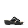 Women's Arch Support Slide Sandals Adjustable Straps Slip On Wedge Sandals Casual Comfort Lightweight Flat Slides