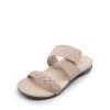 Women's Arch Support Slides Flat Sandals Soft Cushion Slippers With Adjustable Straps