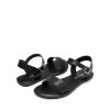 Women's Ankle Strap Flat Sandals Open Toes One Band Buckle Summer Dressy Sandals