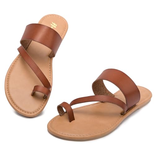 Women's Slide Sandals Slip On Flat Flip Flop Thong Casual Summer