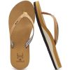 Womens Arch Support Flip Flops Comfortable Yoga Mat Slip on Summer Beach Walking Thong Cushion Sandals