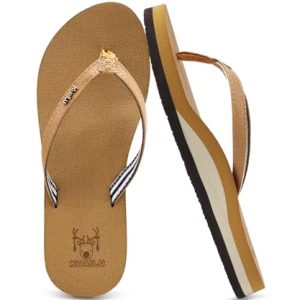 Womens Arch Support Flip Flops Comfortable Yoga Mat Slip on Summer Beach Walking Thong Cushion Sandals