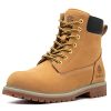 Soft Toe Classic Upgraded Work Boots for Men and Women,Waterproof Full Grain Leather Insulated Non Slip Comfortable 6 Inch Shoes