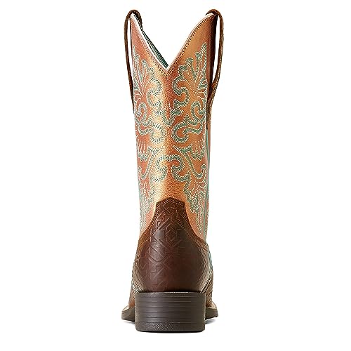 Women's Round Up Wide Square Toe StretchFit Western Boot