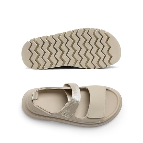 4171I5l3DL.jpg Platform Wedges Sandals for Women Chunky Open Toe Dress Walking Comfortable Flat Sandals for Summer