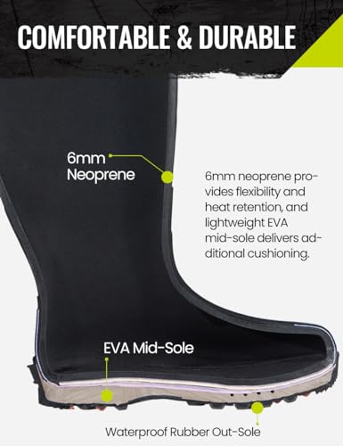 Hunting Boot for Women, Insulated Waterproof Sturdy Women's Hunting Boot, 6mm Neoprene and Rubber Outdoor Boot Next Camo G2