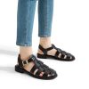 Womens Fisherman Gladiator Braided Flat Sandal Cute Woven Strappy Closed Toe Shoes for Summer