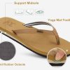 Womens Arch Support Flip Flops Comfortable Yoga Mat Slip on Summer Beach Walking Thong Cushion Sandals