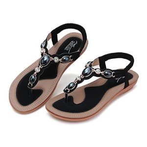 Flat Sandals for Women Dressy: Summer Comfortable Dress Thong Flats Sandal