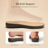Women's Closed Toe Sandals Arch Support Comfort Cork Footbed Flat Sandals Summer Shoes