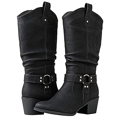 Women's Knee High Cowgirl Boots Fashion Dressy Cowboy Boots For Women