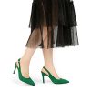 Womens Slingback High Heels Stiletto Pointed Closed Toe Pumps