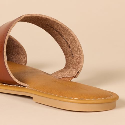 Women's Two Band Slip On Open Toe Sandal