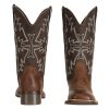 Women Cowgirl Boots Square Toe Wide Calf Ladies Fashion Cowboy Western Boots