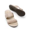 Women's Arch Support Slides Flat Sandals Soft Cushion Slippers With Adjustable Straps