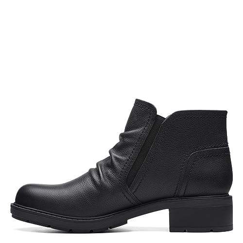 Womens Hearth Dove Leather Ruched Booties