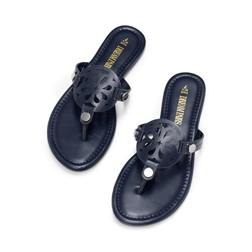 Women's Flip Flops Comfortable Soft Cushion Slide Slip on Summer Beach Thong Flat Sandals