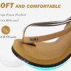 Womens Arch Support Flip Flops Comfortable Yoga Mat Slip on Summer Beach Walking Thong Cushion Sandals