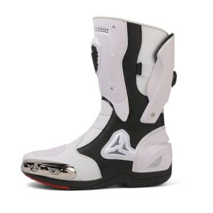 Motorcycle Riding Boots Motorcycle Leather Boots for Women and Men Protection Anti Slip Racing Sports