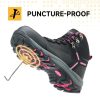 Waterproof Steel Toe Boots for Women Wide Width Non Slip Work Boots Lightweight Slip Resistant Safety Shoes Indestructible