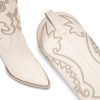 Womens Cowboy Knee High Boots Cowgirl Boots Western Boots with Embroidered Pointed Toe Chunky Heel Slip on Retro Tall Boots