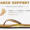 Womens Arch Support Flip Flops Comfortable Yoga Mat Slip on Summer Beach Walking Thong Cushion Sandals