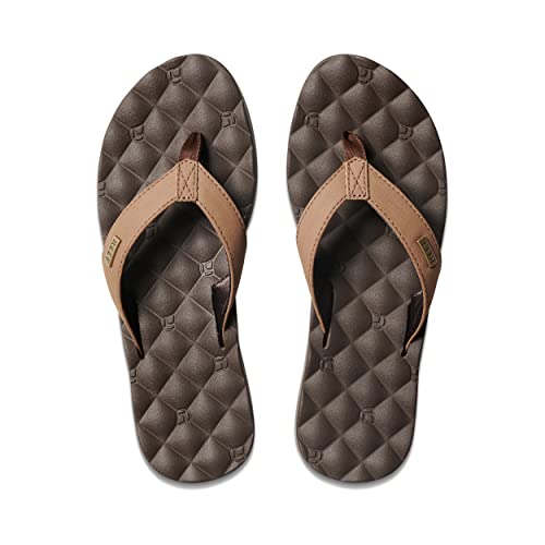Dreams Women's Flip Flop, Memory Foam Cushion Footbed, Faux Leather Satin Lined Strap