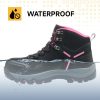 Waterproof Steel Toe Boots for Women Wide Width Non Slip Work Boots Lightweight Slip Resistant Safety Shoes Indestructible