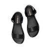 Women's Ankle Strap Flat Sandals Open Toes One Band Buckle Summer Dressy Sandals
