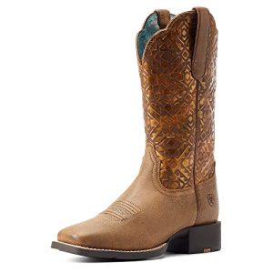 Women's Round Up Square Toe Western Boot