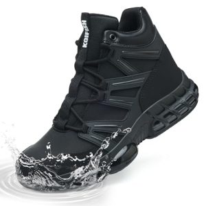 Waterproof Steel Toe Work Boots for Men Women Non Slip Safety Construction Boots Air Cushion