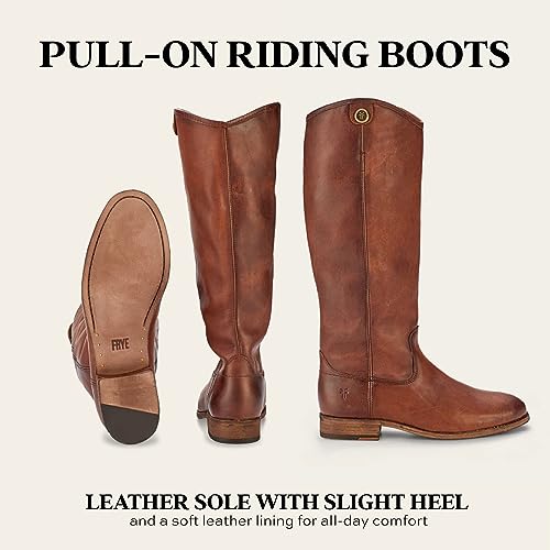 Melissa Button 2 Equestrian-Inspired Tall Boots for Women Made from Hard-Wearing Vintage Leather with Antique Metal Hardware and