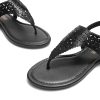 Women's Rhinestone Casual Wear Cute Gladiator Flat Sandals Beach Dressy T-Strap Thong Sandals