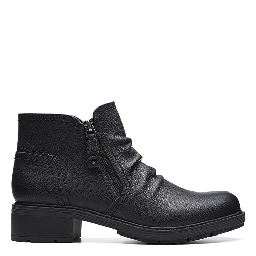 Womens Hearth Dove Leather Ruched Booties