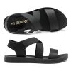Women's Open Toe Elastic Ankle Strap Flat Summer Sandals