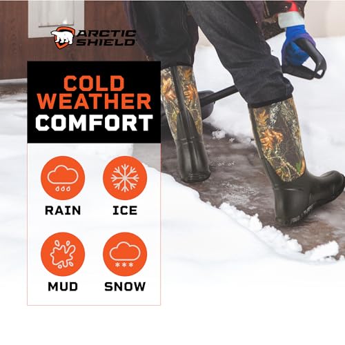 Neoprene Heavy Duty Rubber Boots for Men & Women - Durable Footwear Rain Boots - Insulated Waterproof Outdoor Boots for Hunting,