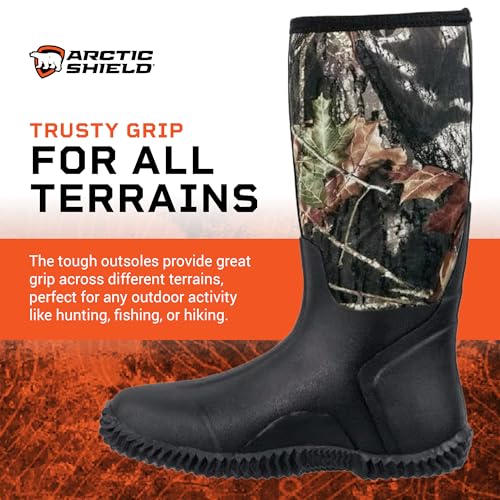 Neoprene Heavy Duty Rubber Boots for Men & Women - Durable Footwear Rain Boots - Insulated Waterproof Outdoor Boots for Hunting,