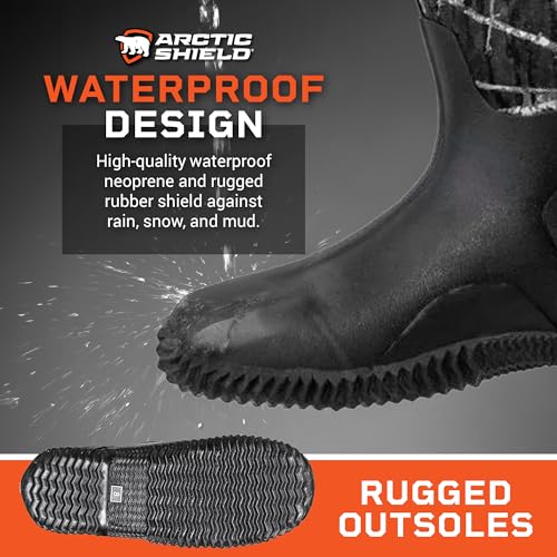Neoprene Heavy Duty Rubber Boots for Men & Women - Durable Footwear Rain Boots - Insulated Waterproof Outdoor Boots for Hunting,