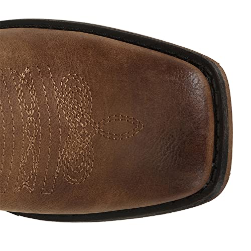 Womens Western Square Toe Cowgirl Cowboy Boots Mid Calf