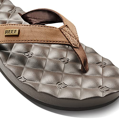 Dreams Women's Flip Flop, Memory Foam Cushion Footbed, Faux Leather Satin Lined Strap