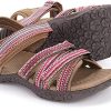 Women’s Hiking Sandals with Arch Support | Adjustable Hook and Loop Straps | Durable Sport Sandals for Outdoor Adventure