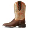 Women's Round Up Wide Square Toe StretchFit Western Boot