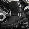 Leather Motorcycle Boots Protective Footwear with Side Zipper Motocross Riding Boot for Combat Tactical Hiking Men Women