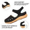 Women Comfortable Flat Sandals: Dressy Summer Sandal - Closed Toe Fisherman Sandals