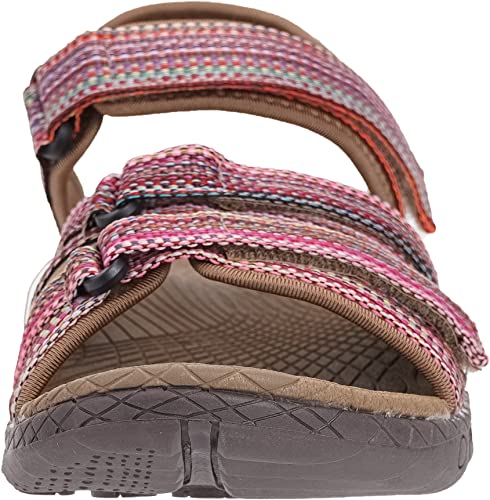 Women’s Hiking Sandals with Arch Support | Adjustable Hook and Loop Straps | Durable Sport Sandals for Outdoor Adventure