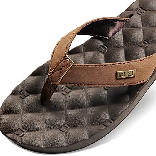 Dreams Women's Flip Flop, Memory Foam Cushion Footbed, Faux Leather Satin Lined Strap