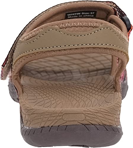 Women’s Hiking Sandals with Arch Support | Adjustable Hook and Loop Straps | Durable Sport Sandals for Outdoor Adventure