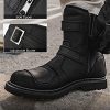 Leather Motorcycle Boots Protective Footwear with Side Zipper Motocross Riding Boot for Combat Tactical Hiking Men Women
